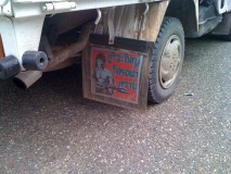 Somewhat intimidating mud flaps